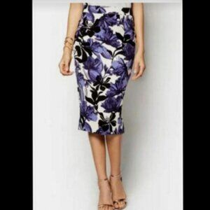 RIVER ISLAND Floral Midi Pencil Skirt